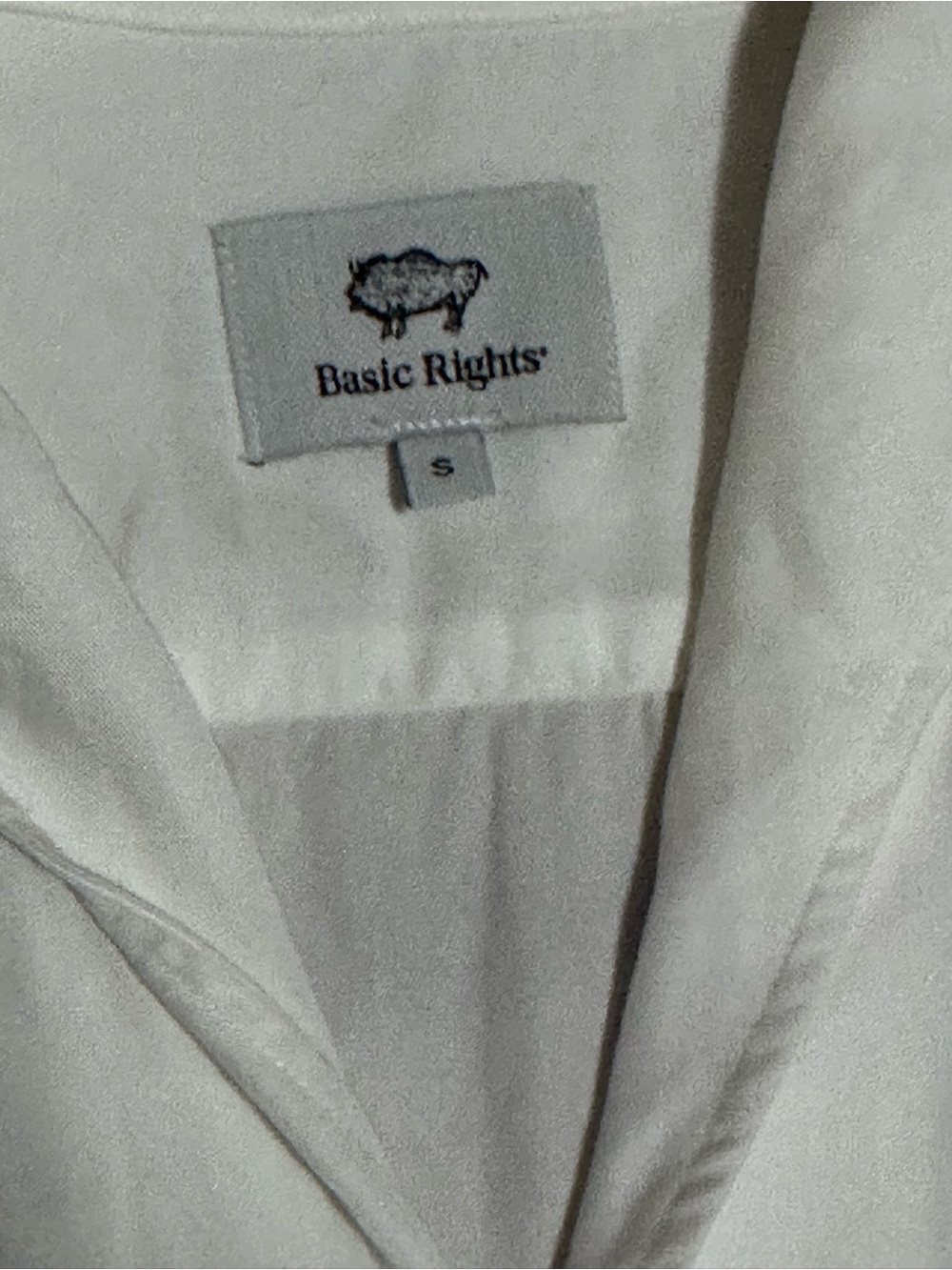 Men’s Basic Rights Basic Camp White Short-Sleeve Button-Up Shirt - Picture 2 of 2